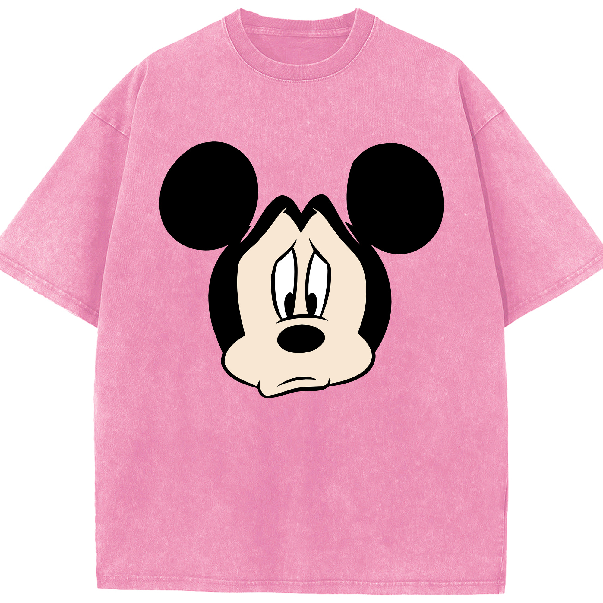 （画像用） ミッキーマウス Mickey Mouse 綿100% ヴィンテージ風 半袖Tシャツ（フロントプリント）